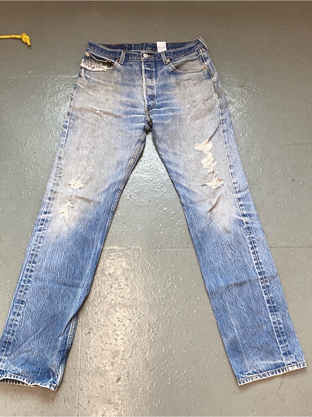 Levi's 501xx Men's 90’s Straight-Leg Distressed Jeans